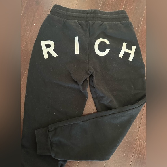 John Richmond Junior logo-print cotton track pants black size 10T made in Italy - Picture 14 of 14